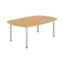 Core Pole Leg Barrel Shaped Meeting Table